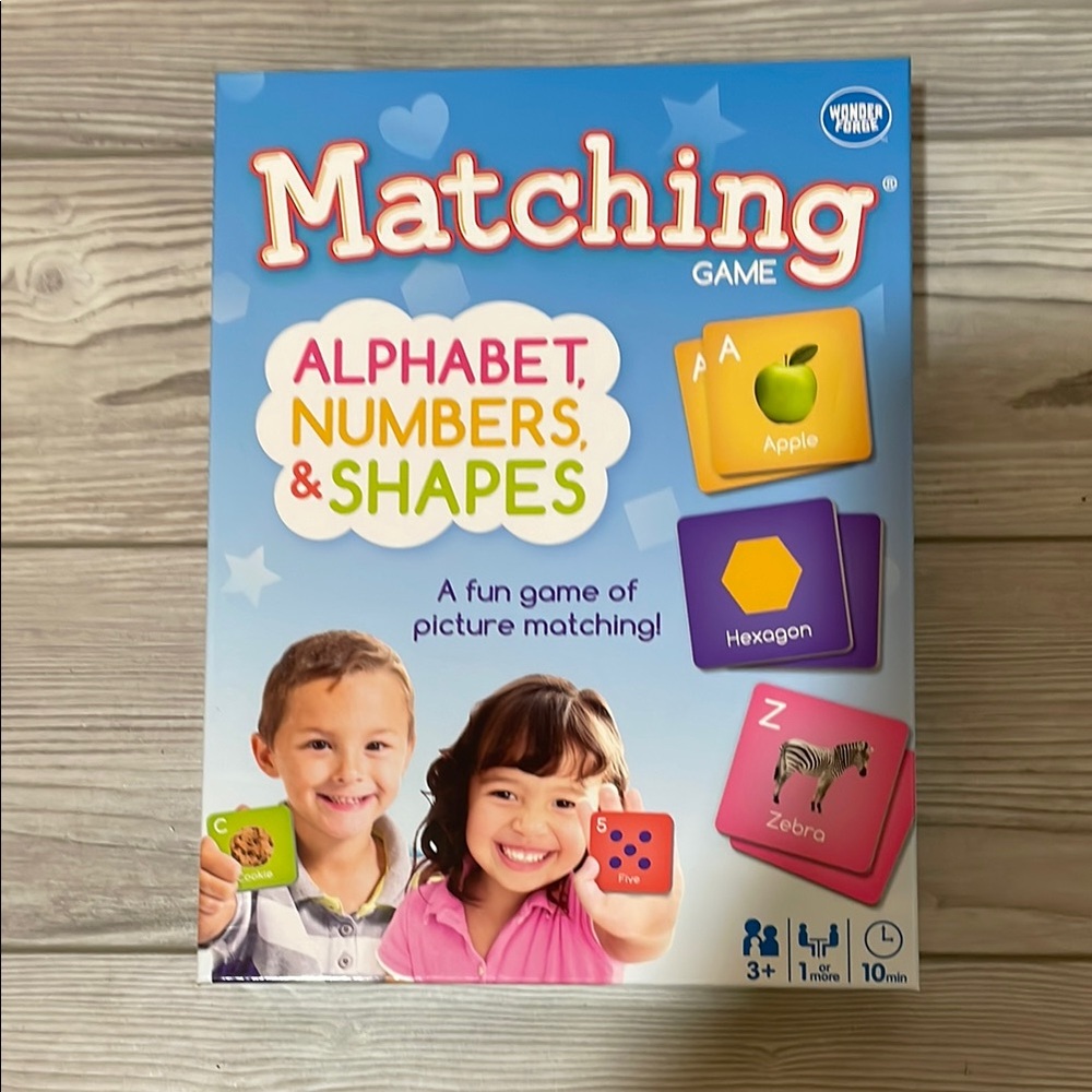 Matching Game - Alphabet, Numbers, & Shapes
